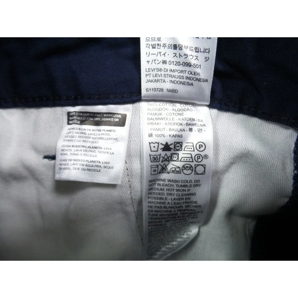 Levis‎ Shorts Mens Size 29 Blue Ripstop Canvas Cargo Pockets High Rise Outdoor